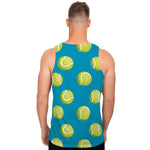 Tennis Theme Pattern Print Men's Tank Top
