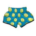 Tennis Theme Pattern Print Muay Thai Boxing Shorts