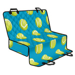 Tennis Theme Pattern Print Pet Car Back Seat Cover