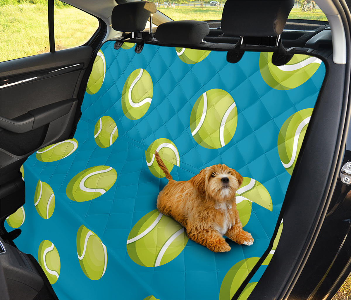 Tennis Theme Pattern Print Pet Car Back Seat Cover