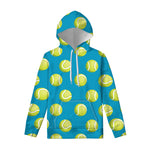 Tennis Theme Pattern Print Pullover Hoodie