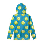 Tennis Theme Pattern Print Pullover Hoodie