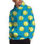Tennis Theme Pattern Print Pullover Hoodie