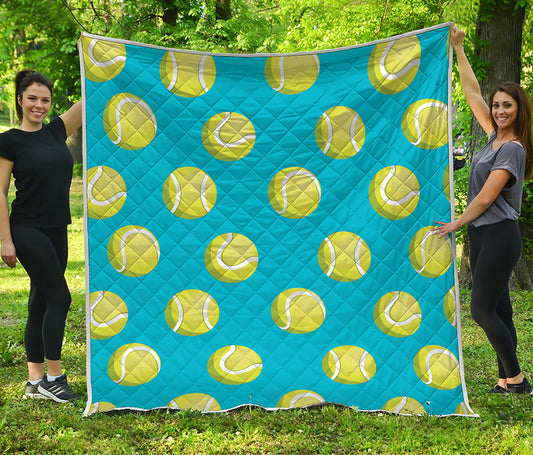 Tennis Theme Pattern Print Quilt