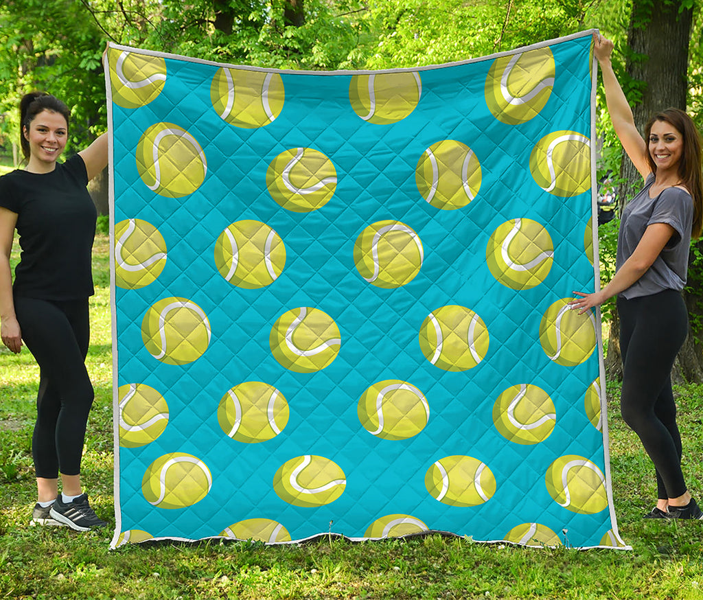 Tennis Theme Pattern Print Quilt