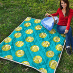 Tennis Theme Pattern Print Quilt