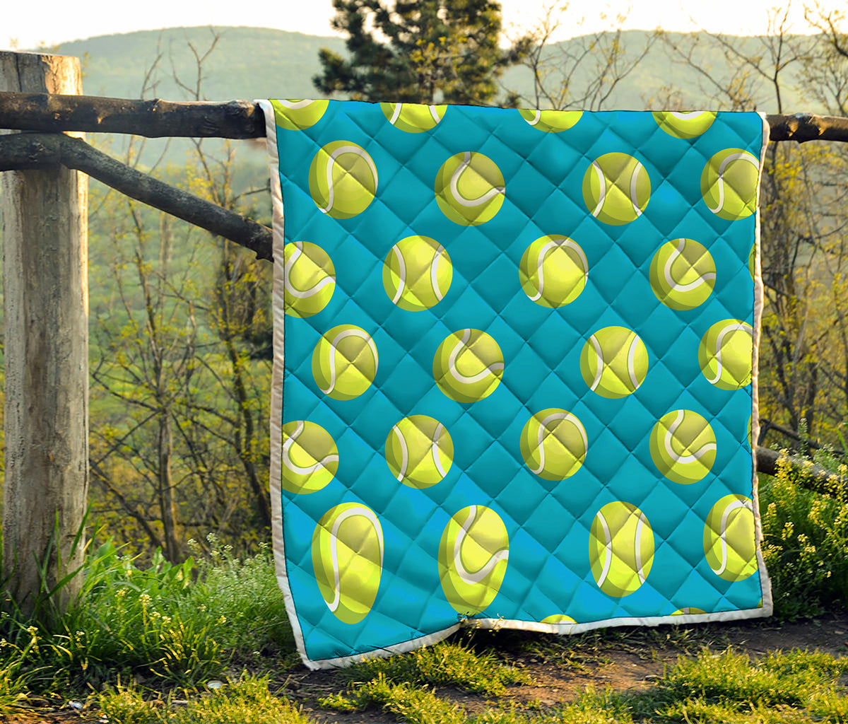 Tennis Theme Pattern Print Quilt
