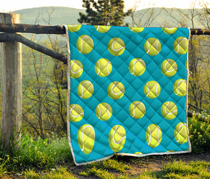Tennis Theme Pattern Print Quilt