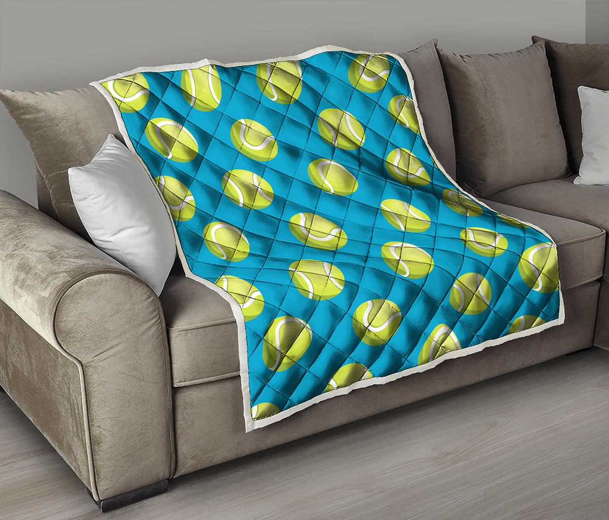 Tennis Theme Pattern Print Quilt
