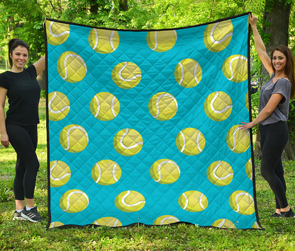 Tennis Theme Pattern Print Quilt