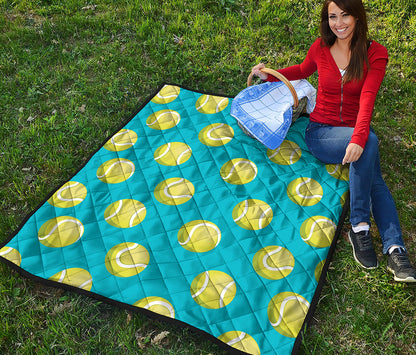 Tennis Theme Pattern Print Quilt