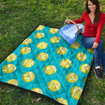 Tennis Theme Pattern Print Quilt