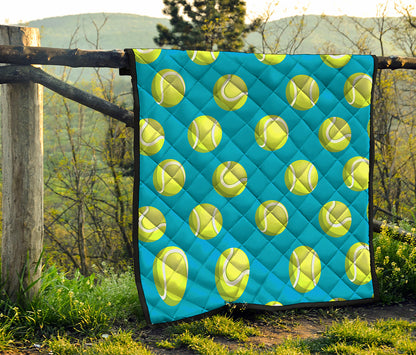 Tennis Theme Pattern Print Quilt