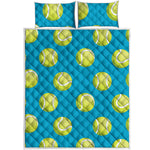 Tennis Theme Pattern Print Quilt Bed Set