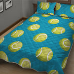 Tennis Theme Pattern Print Quilt Bed Set