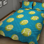 Tennis Theme Pattern Print Quilt Bed Set