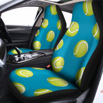 Tennis Theme Pattern Print Universal Fit Car Seat Covers