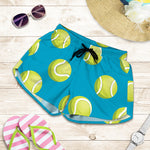 Tennis Theme Pattern Print Women's Shorts