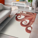 Tentacles Of Octopus Print Area Rug