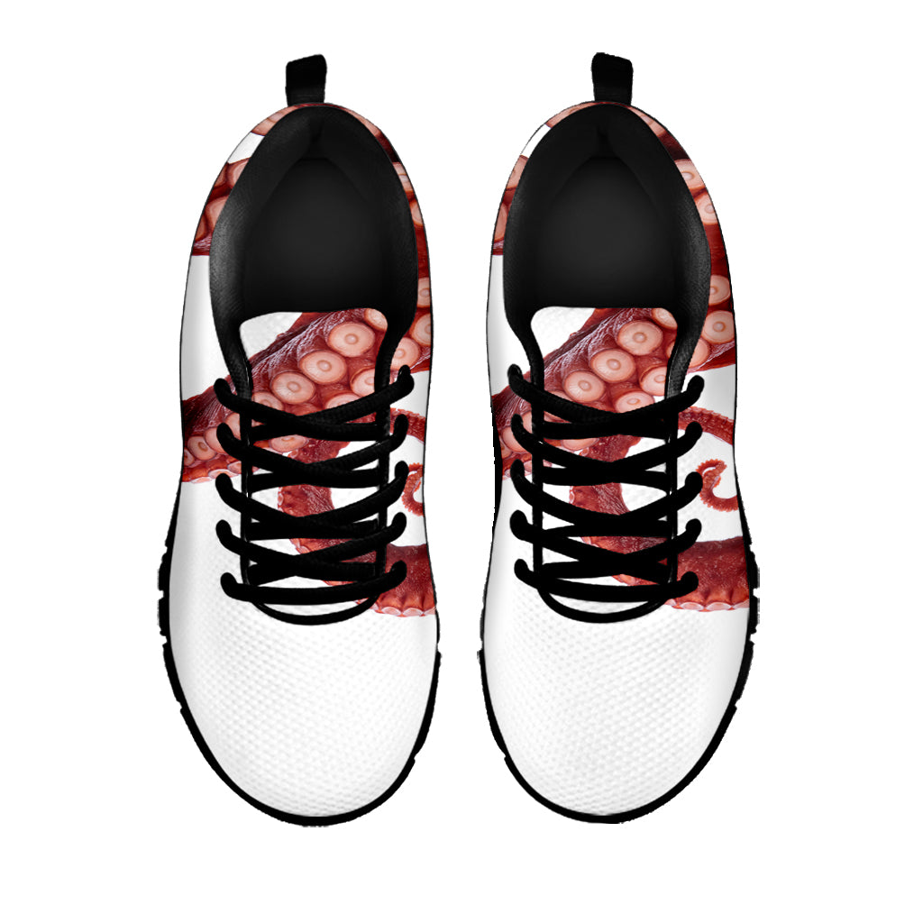 Tentacles Of Octopus Print Black Sneakers