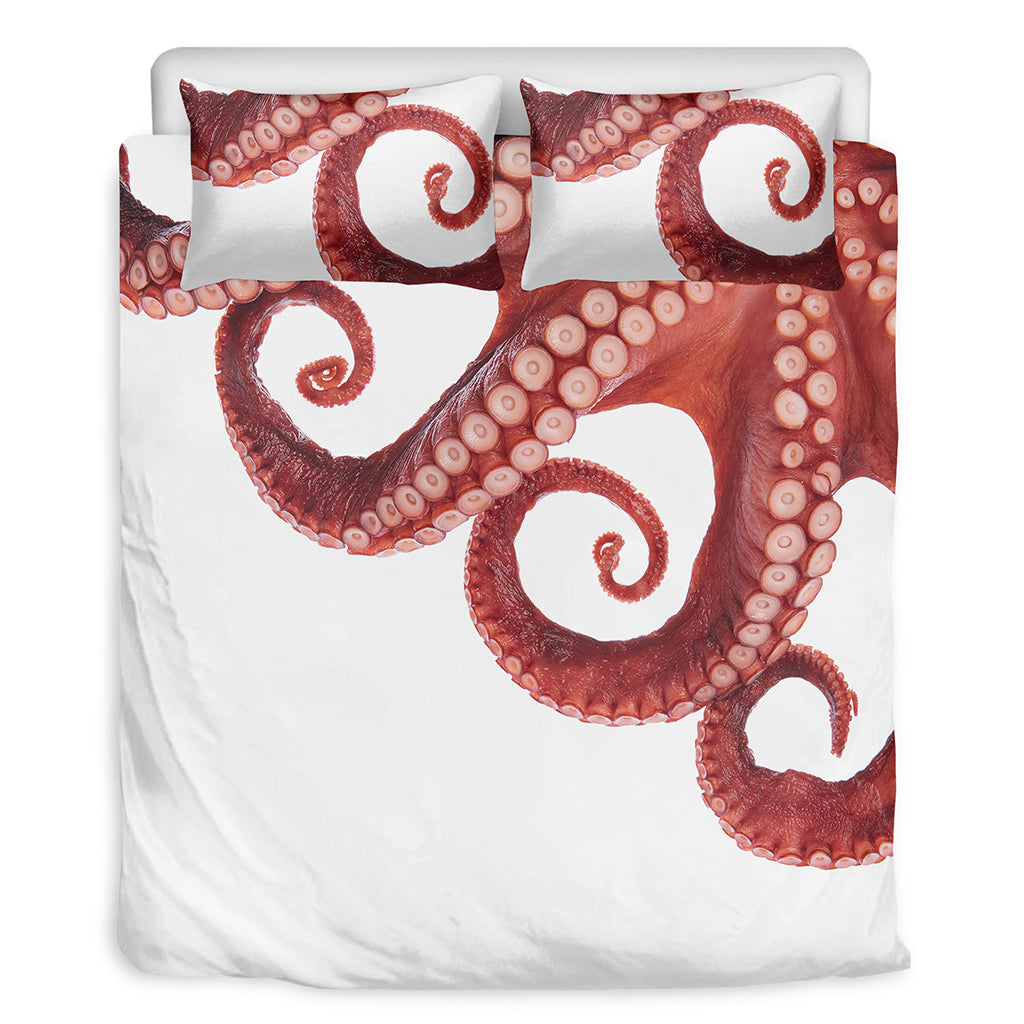 Tentacles Of Octopus Print Duvet Cover Bedding Set