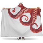 Tentacles Of Octopus Print Hooded Blanket