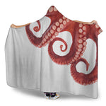 Tentacles Of Octopus Print Hooded Blanket