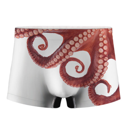 Tentacles Of Octopus Print Men's Boxer Briefs