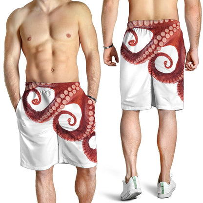 Tentacles Of Octopus Print Men's Shorts