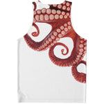Tentacles Of Octopus Print Men's Tank Top