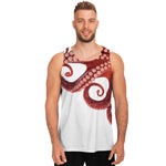 Tentacles Of Octopus Print Men's Tank Top
