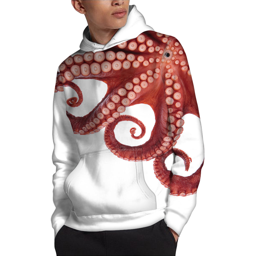 Tentacles Of Octopus Print Pullover Hoodie