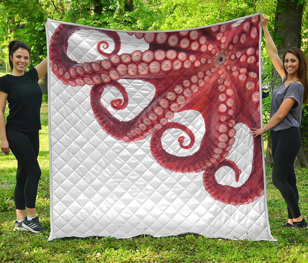 Tentacles Of Octopus Print Quilt