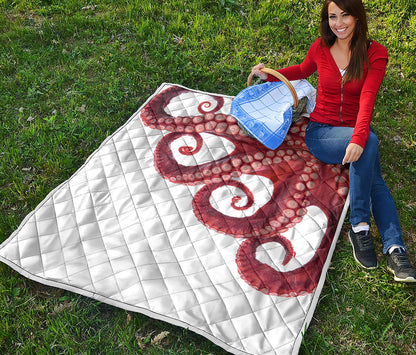 Tentacles Of Octopus Print Quilt