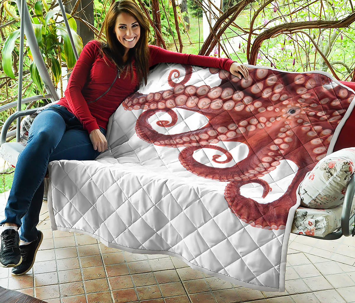 Tentacles Of Octopus Print Quilt
