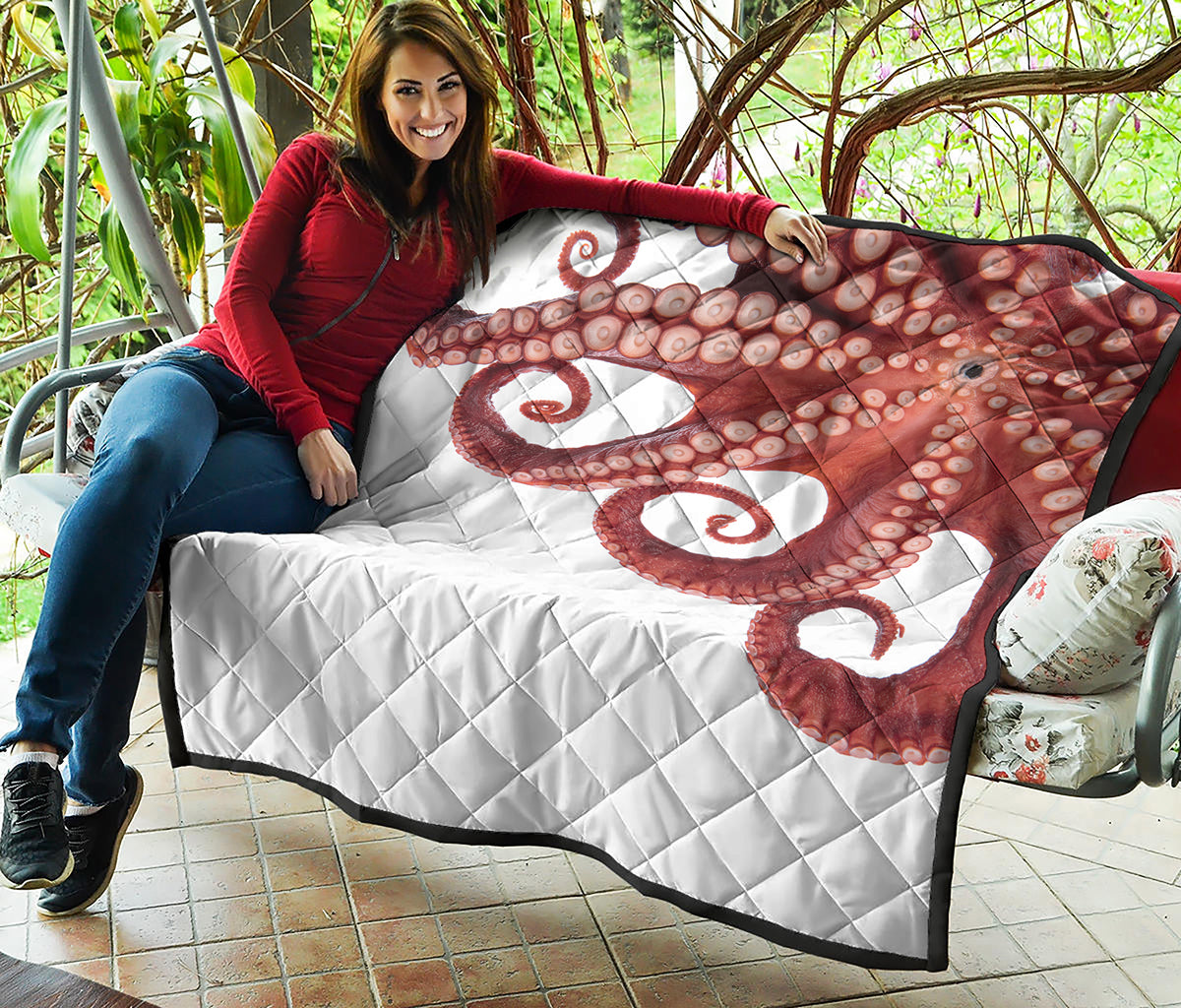 Tentacles Of Octopus Print Quilt