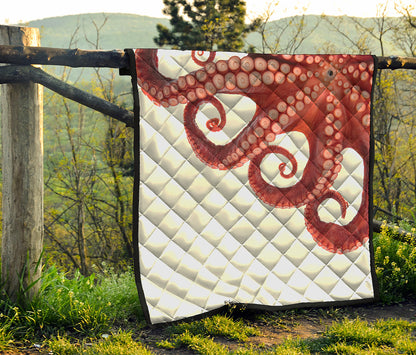 Tentacles Of Octopus Print Quilt