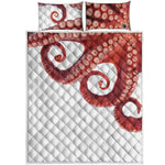 Tentacles Of Octopus Print Quilt Bed Set