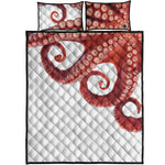 Tentacles Of Octopus Print Quilt Bed Set