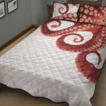 Tentacles Of Octopus Print Quilt Bed Set