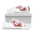 Tentacles Of Octopus Print White Low Top Sneakers