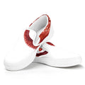 Tentacles Of Octopus Print White Slip On Sneakers