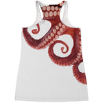 Tentacles Of Octopus Print Women's Racerback Tank Top