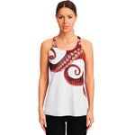 Tentacles Of Octopus Print Women's Racerback Tank Top