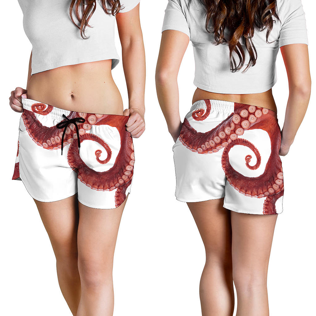 Tentacles Of Octopus Print Women's Shorts