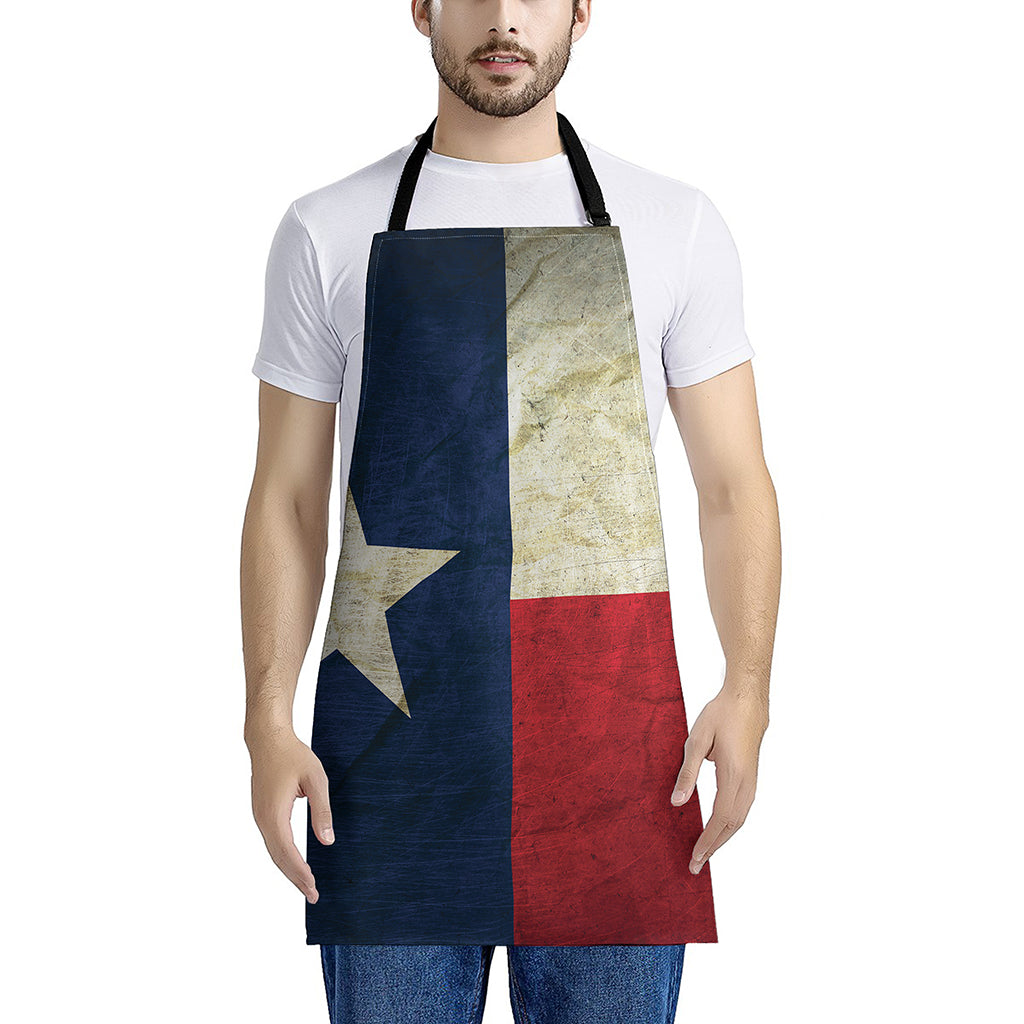 Texas Flag Print Apron