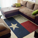 Texas Flag Print Area Rug