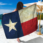 Texas Flag Print Beach Sarong Wrap