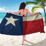 Texas Flag Print Beach Sarong Wrap