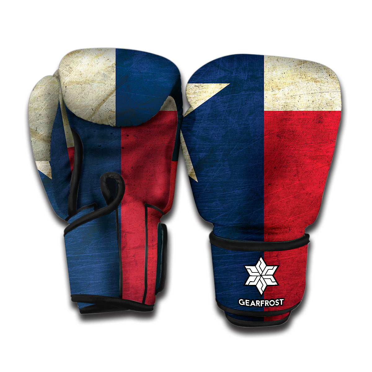 Texas Flag Print Boxing Gloves
